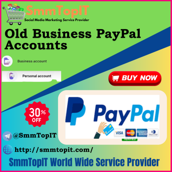 Buy Old Business PayPal Account