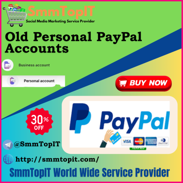 Buy Old Personal PayPal Account